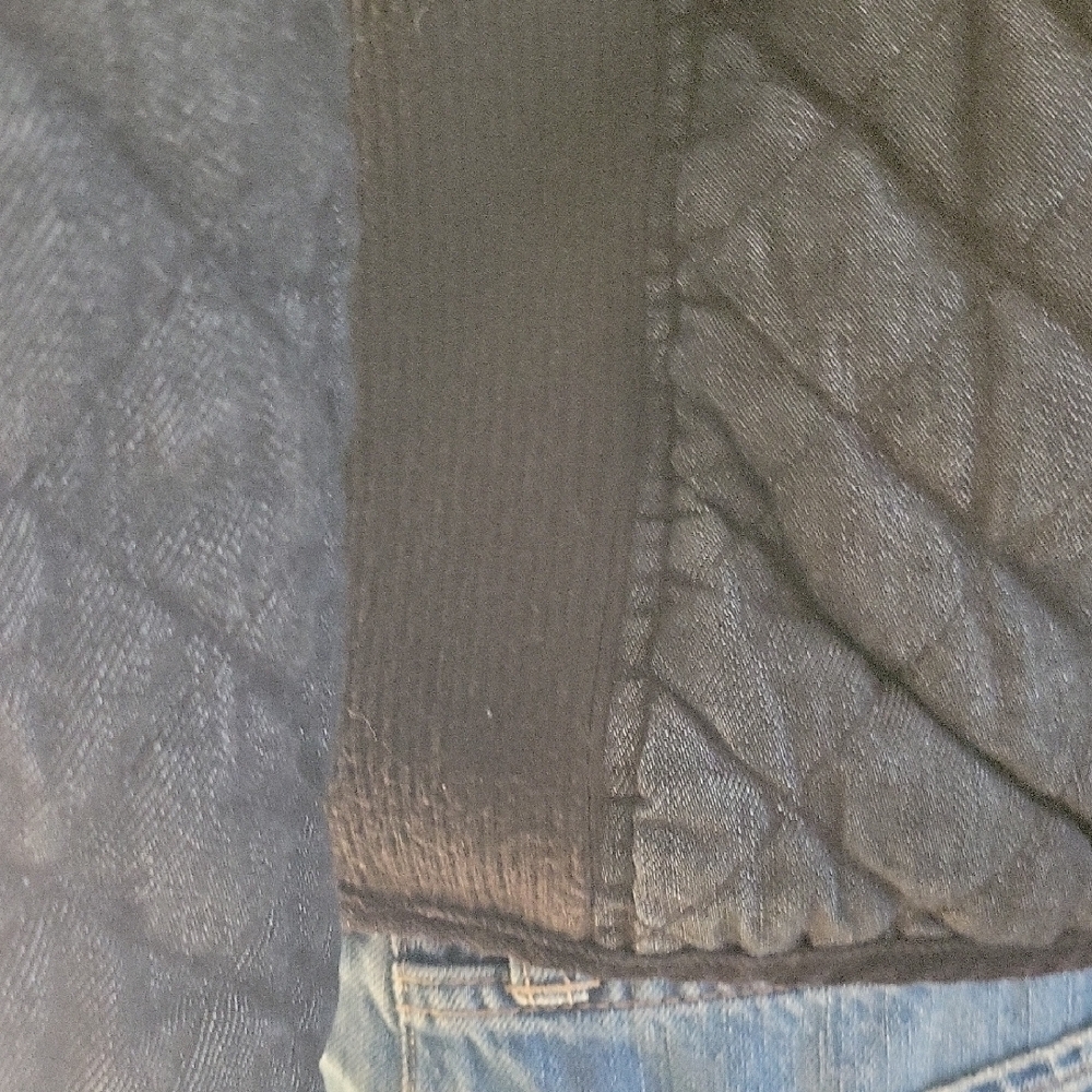 Ralph Lauren Vintage Black Denim Quilted Chore Jacket - Picture 6 of 14